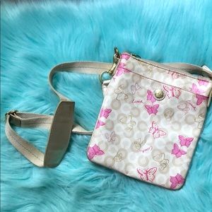 Authentic COACH butterfly crossbody purse